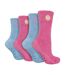 4 Pack Ladies Fleece Thermal Slipper Lounge Bed Socks for Ultimate Comfort-1