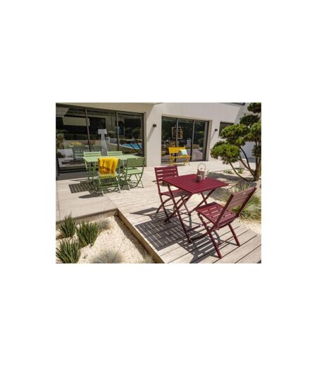 Chaise de Jardin Pliante Marius 82cm Rouge Carmin