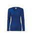 T-shirt Manches Longues Femme Bleu Foncé Malfini-1