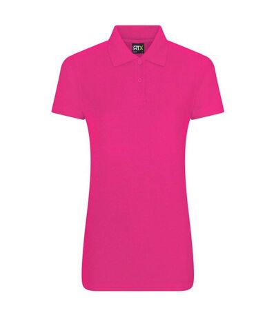 PRO RTX Womens/Ladies Polo Shirt (Fuchsia)