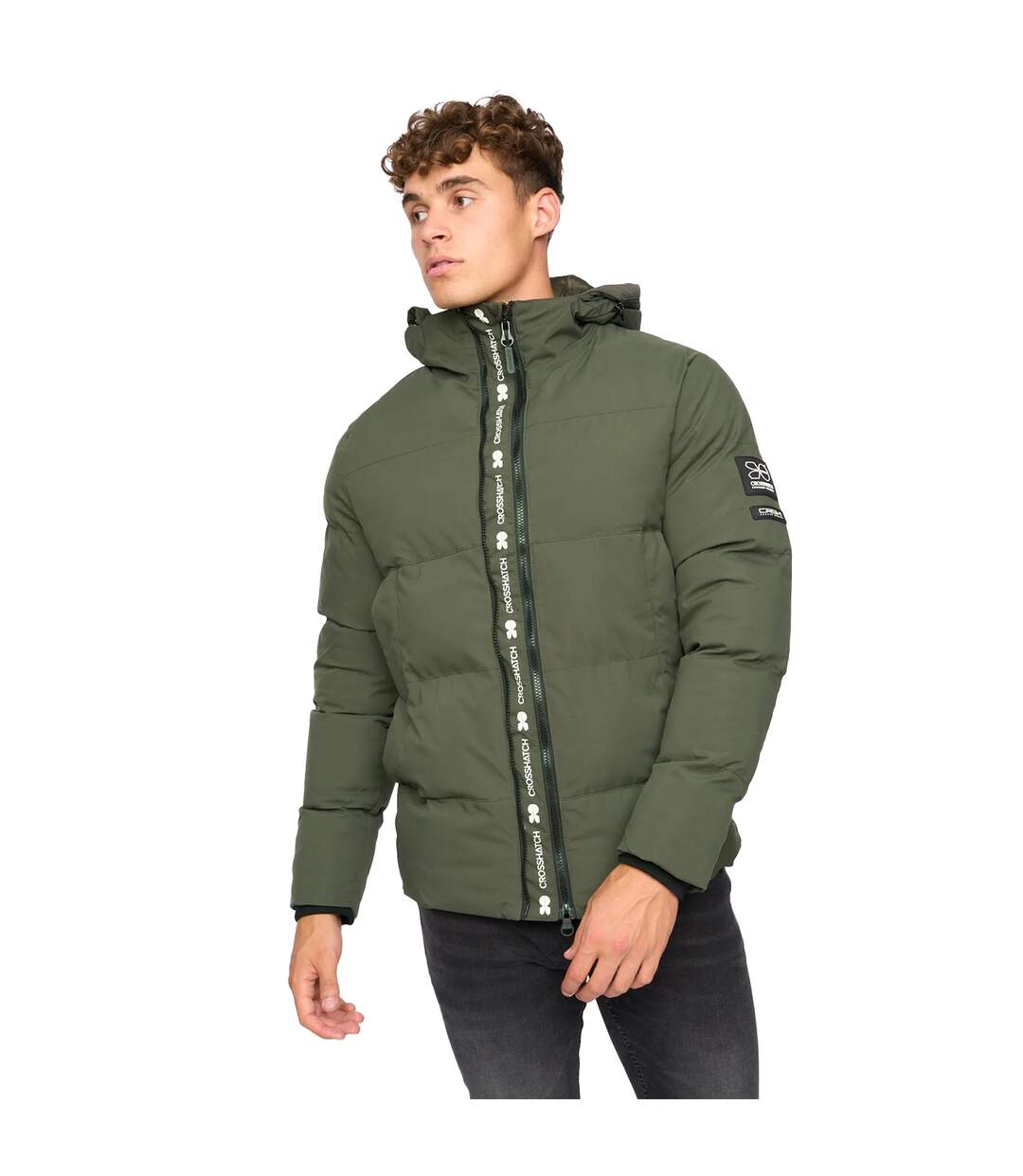 Veste hanjo homme olive Crosshatch-1