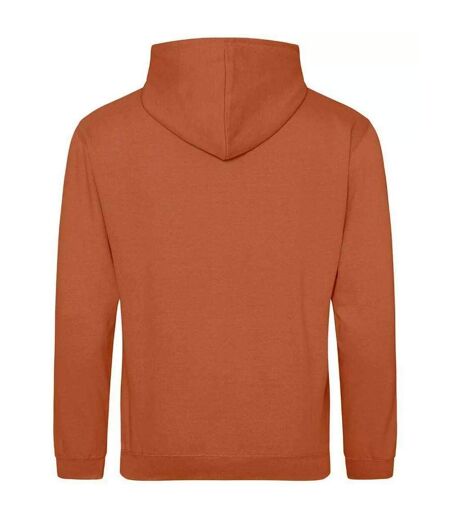 Sweat À Capuche College Adulte Orange Foncé Awdis