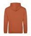 Sweat À Capuche College Adulte Orange Foncé Awdis-2