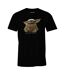 T-shirt Motif Grogu Homme Noir Star Wars The Mandalorian-1