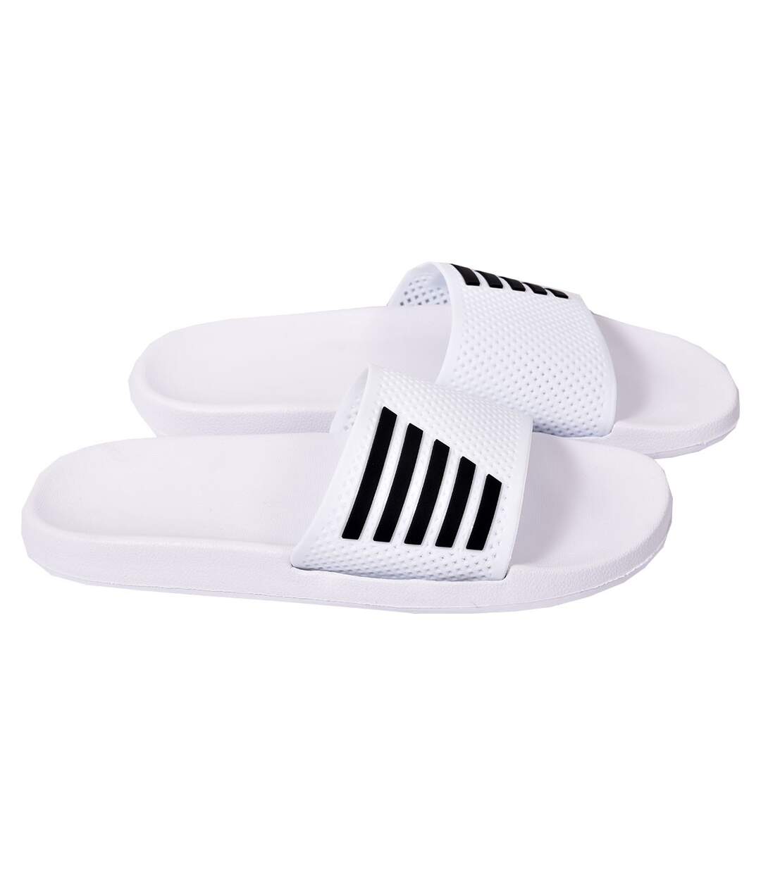 Claquette Homme antidérapante - Sandale de Piscine - PU7594 BLANC-1