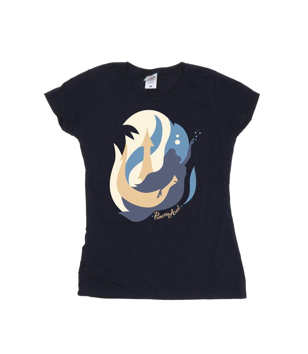Disney T-shirt en coton Femme/Ladies The Little Mermaid Colour Silhouettes (Bleu marine) - UTBI26316-1