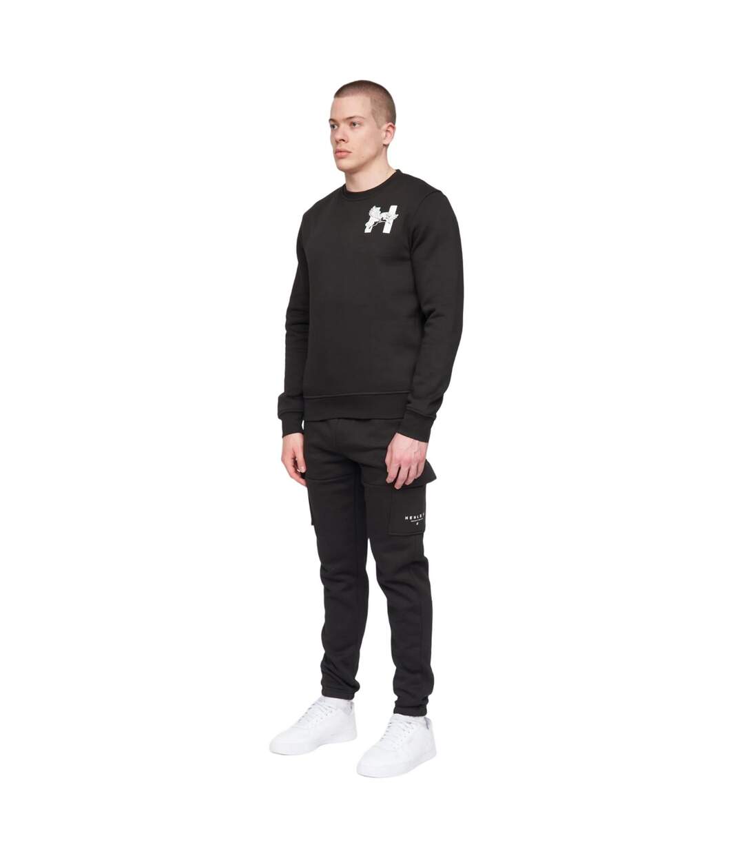 Pantalon de jogging moorehen homme noir Henleys-3