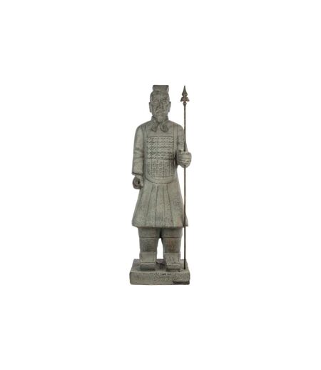 Statue Déco Samouraï 119cm Gris