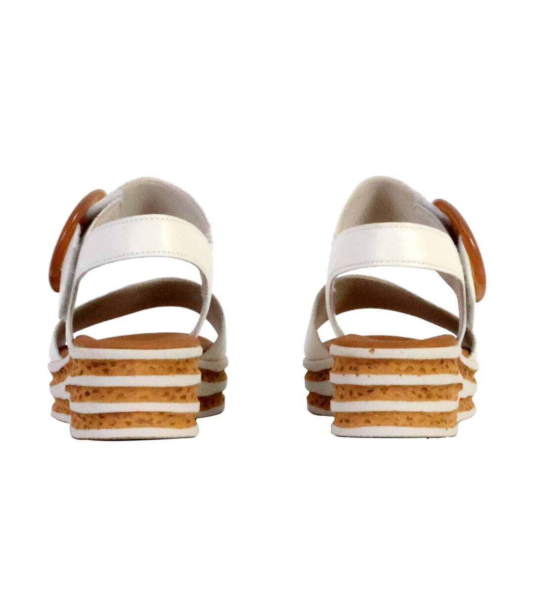 Sandales Compensées Cuir Gabor Nappa Nava-4