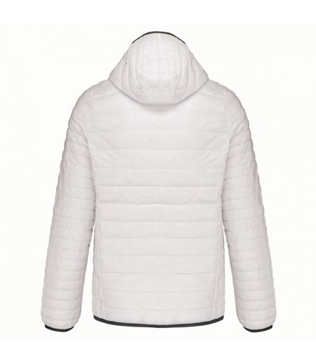 Kariban Mens Lightweight Hooded Padded Jacket (White) - UTPC6548