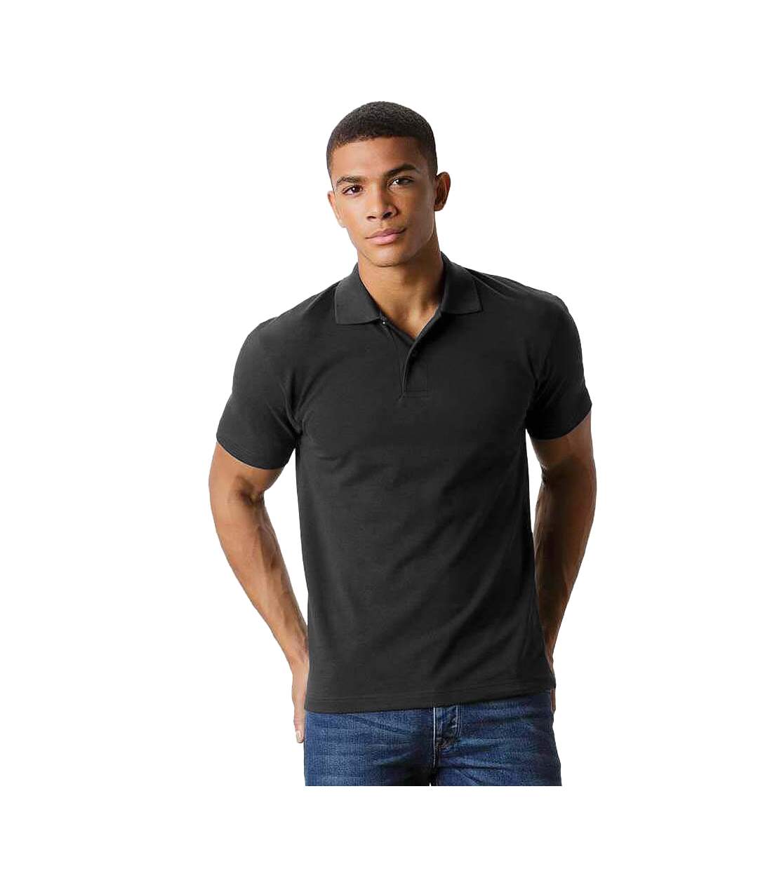 Fruit Of The Loom Mens 65/35 Tailored fit polo (Dark Heather Grey) - UTRW6522-1