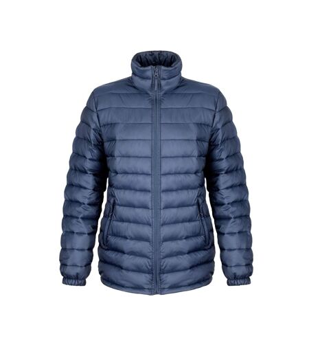 Result Ladies/Womens Ice Bird Padded Jacket (Water Repellent & Windproof) (Navy Blue)