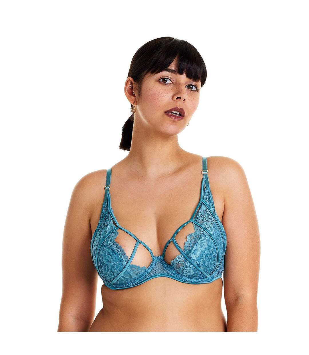 Soutien-gorge ampliforme coque moulée bleu Voltige-2