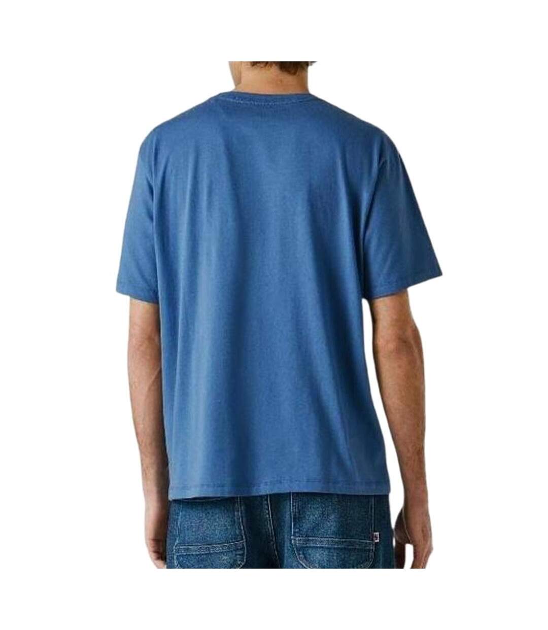 T-Shirt bleu electrique homme pepe jeans eggo-2
