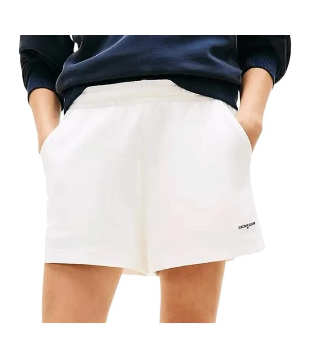 Short beige femme tommy hilfiger tjw script lbl-1
