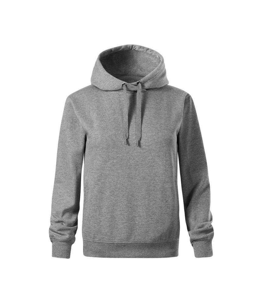 Womens/ladies Moon Hoodie Grey Malfini-1