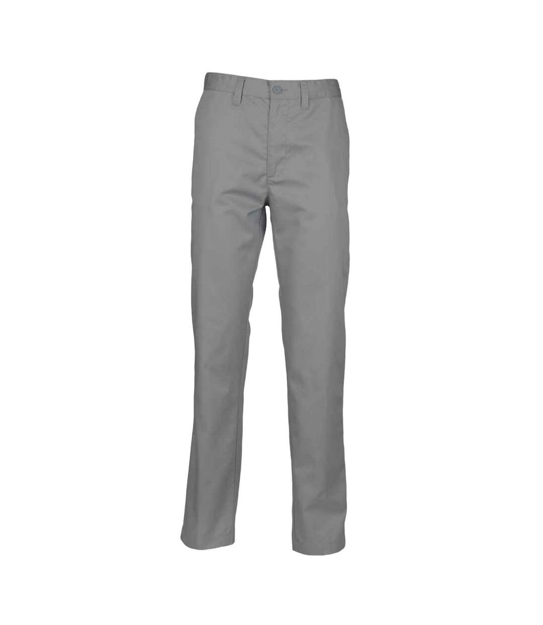 Womens/ladies flat fronted trousers steel grey Henbury-1