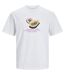 T-shirt Motif/style Papaye Homme Blanc Vif Jack And Jones-2