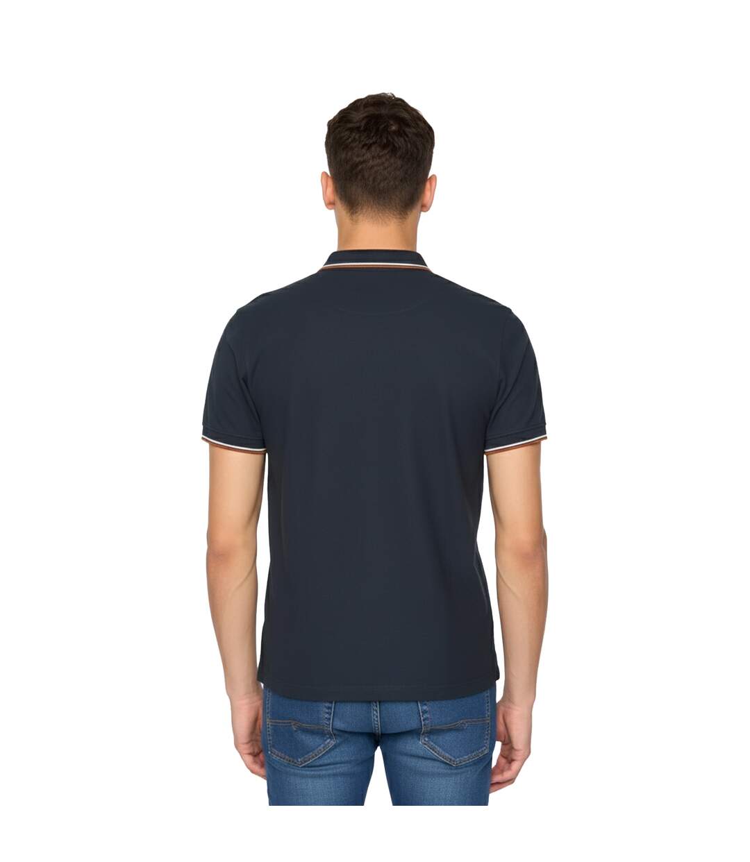 Mens Melports Polo Shirt Navy Duck And Cover-2