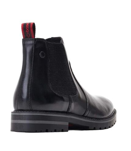 Bottines chelsea cutler homme noir Base London