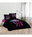 Parure de Lit 3 Pièces Porte-Bonheur 240x220cm Noir-1