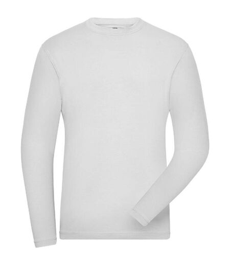 T-shirt workwear BIO manches longues - Homme - JN1804 - blanc