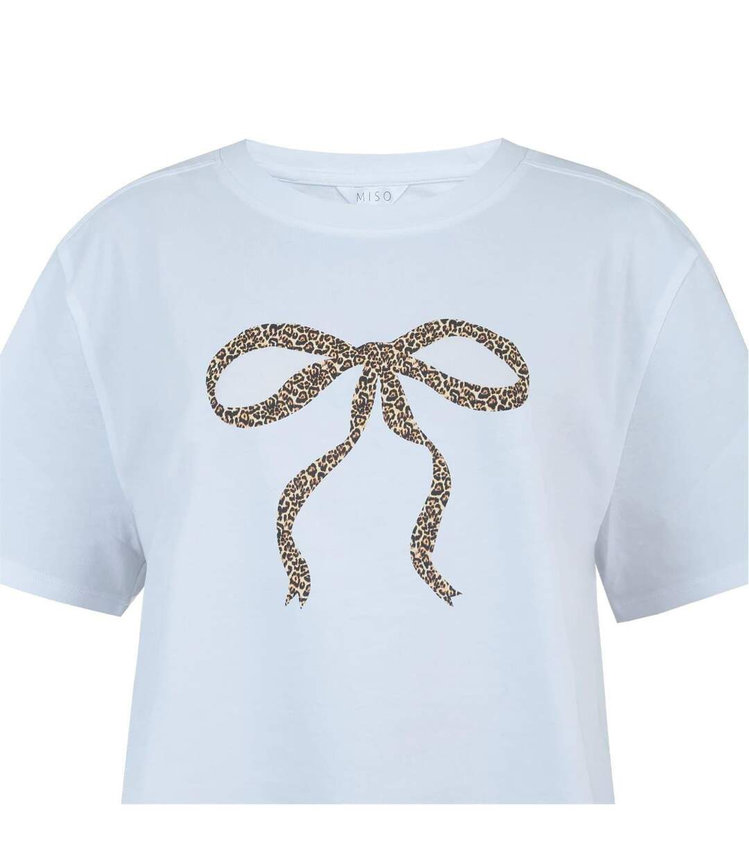 T-shirt Motif/style Nœud Femme Bleu Ciel Miso-3