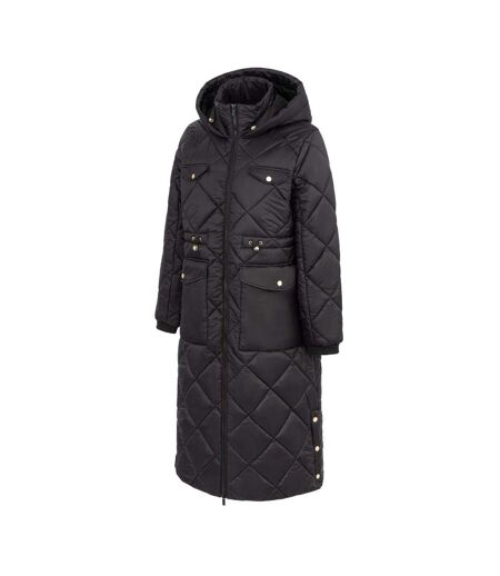Veste Motif/style Matelassage En Losanges Femme Noir Firetrap