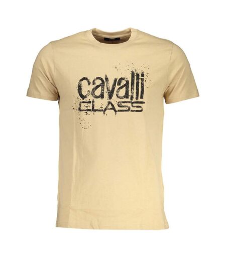 T-shirt Motif Éclaboussures De Peinture Adulte Beige Cavalli Class