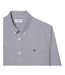 Mens Striped Regular Long-sleeved Shirt White Navy Lacoste-3