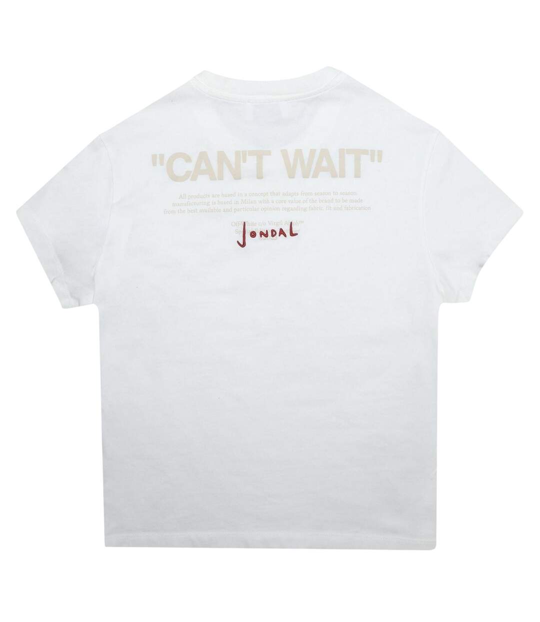 T-shirt Motif/style Imprimé Au Dos Jondal Adulte Blanc-beige Off White-2