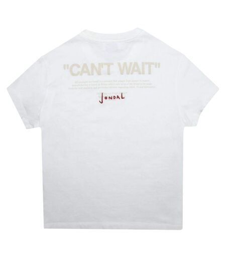 T-shirt Motif/style Imprimé Au Dos Jondal Adulte Blanc-beige Off White