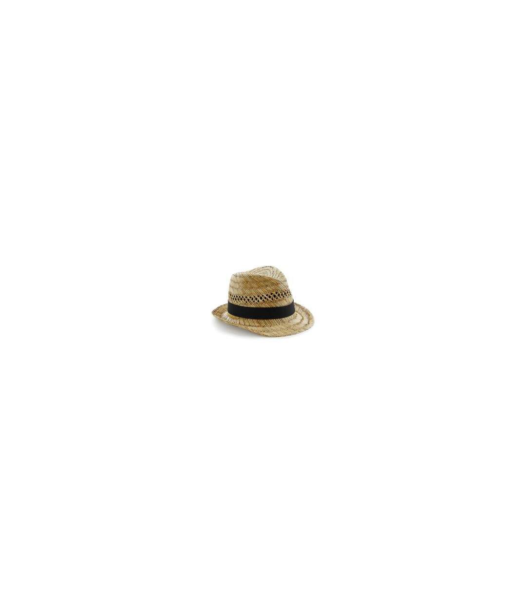 Chapeau Paille naturelle - beige - B730 - mixte homme femme