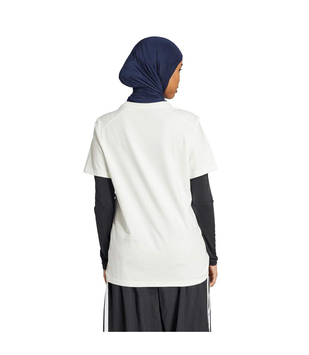 T-shirt Doodle Surf Femme Blanc Cassé Adidas-3