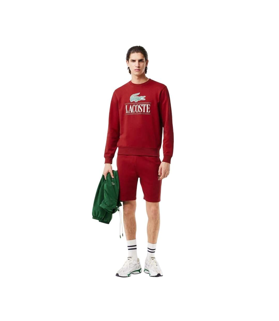 Mens Oversized Sweatshirt Orange Lacoste-4
