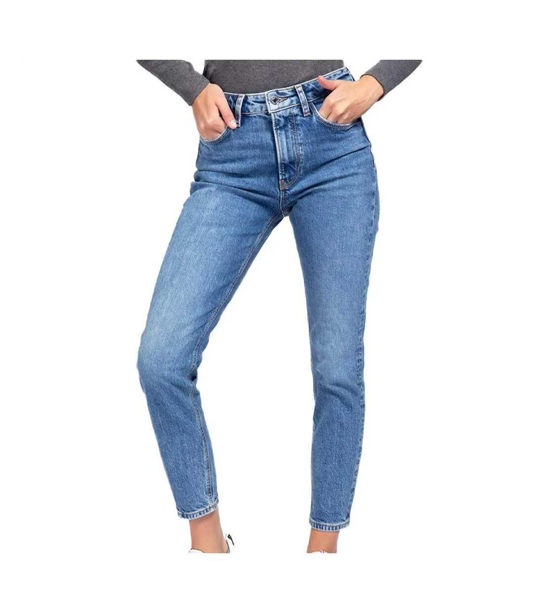 Jean skinny bleu femme guess girly-1