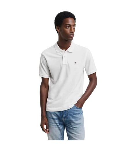 Mens Shield Polo Shirt White Gant