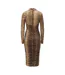 Robe Portefeuille Motif/style Imprimé Serpent Aliyah Femme Serpent Bardot-3