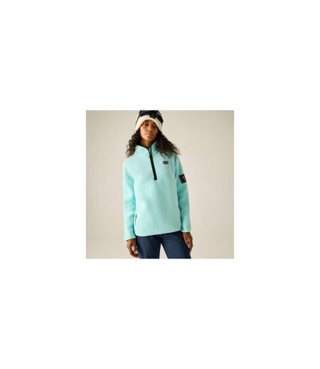 Haut Polaire À Col Montant Zippé Slide Out Femme Turquoise Pâle Dare 2B