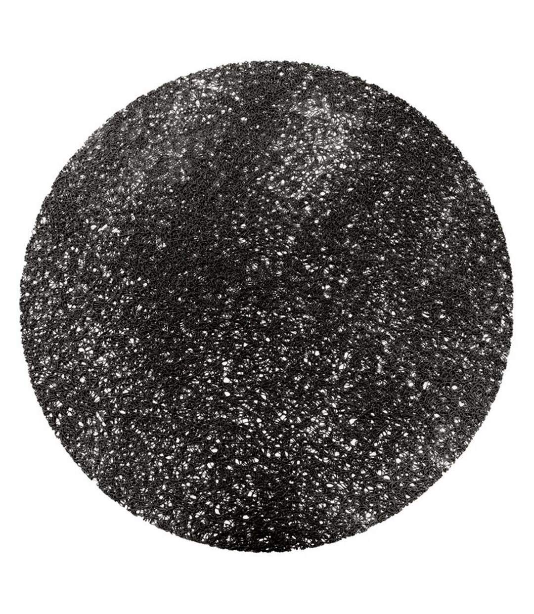 Set de Table Rond Tortilla 38cm Noir-1