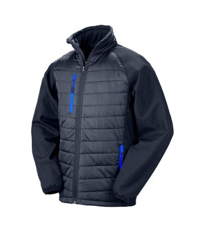 Result Genuine Recycled Womens/Ladies Compass Padded Jacket (Navy/Royal Blue)