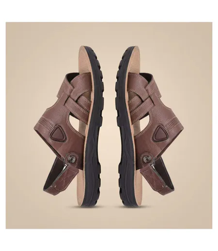 OZABI Sandales Homme Confort Semelle Souple Antiderapante Scratch 39-45
