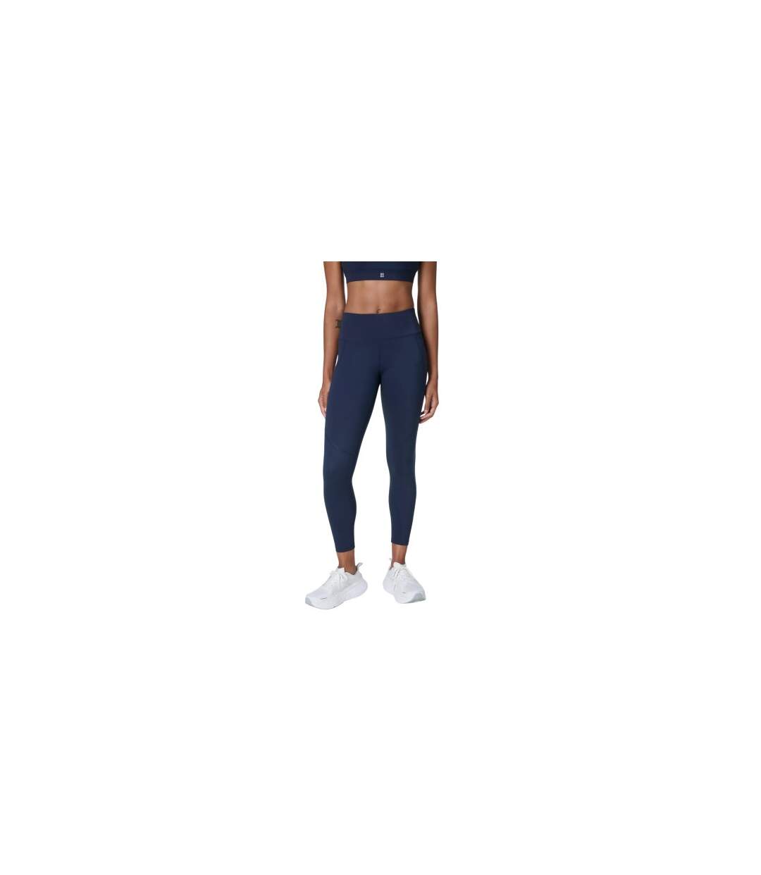 Legging Entraînement Power 7/8 Femme Bleu Marine Foncé Sweaty Betty-1