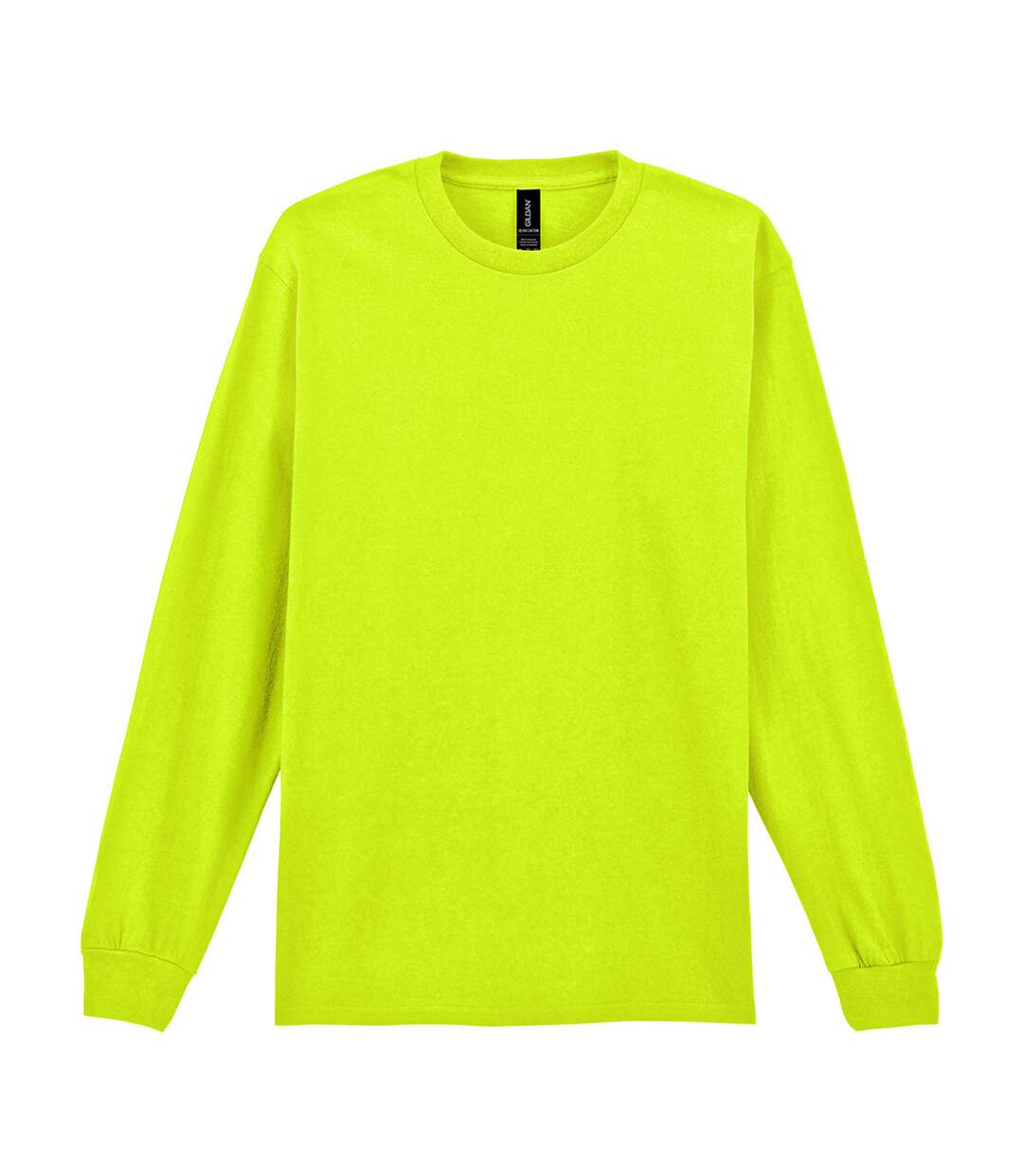 T-shirt Uni Manches Longues Ultra Homme Jaune Vif Gildan-1