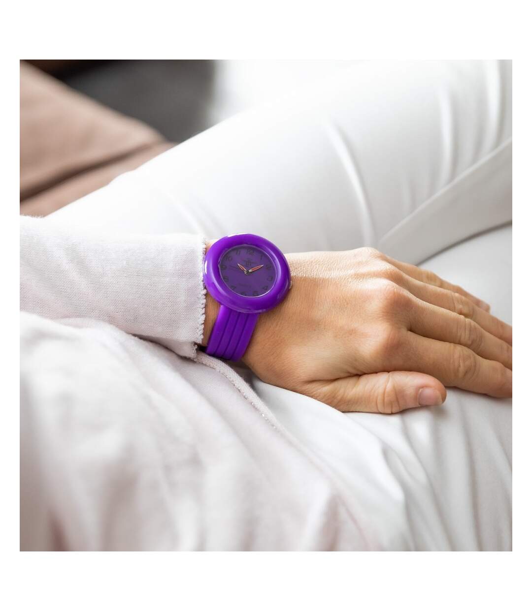 Montre Femme Silicone Violet M. JOHN