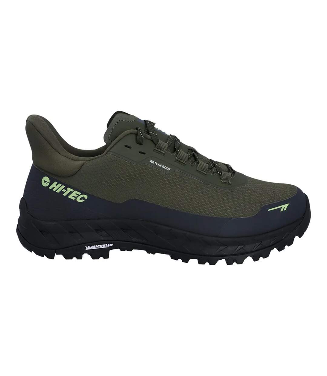 Bottines De Randonnée Altitude Lite Homme Vert Kaki Foncé Charbon Hi-Tec-4