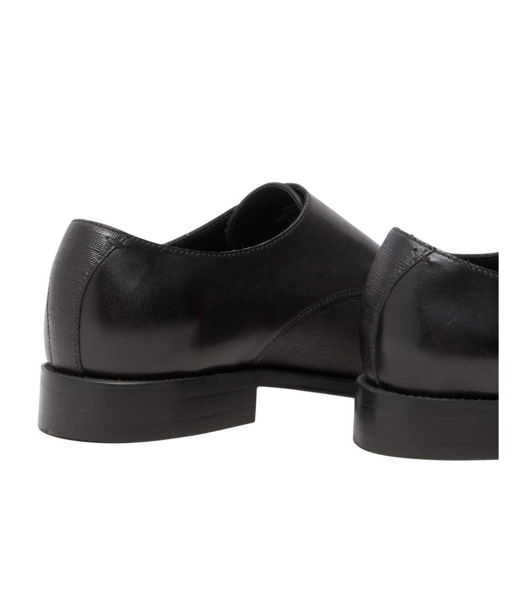 Mens Double Monk Strap Flat Formal Shoes Black Where´s That From-3