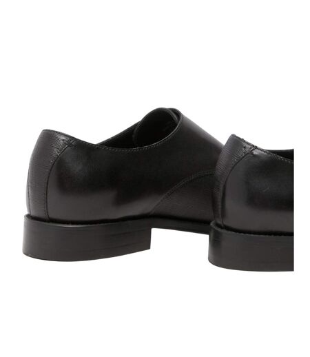 Mens Double Monk Strap Flat Formal Shoes Black Where´s That From