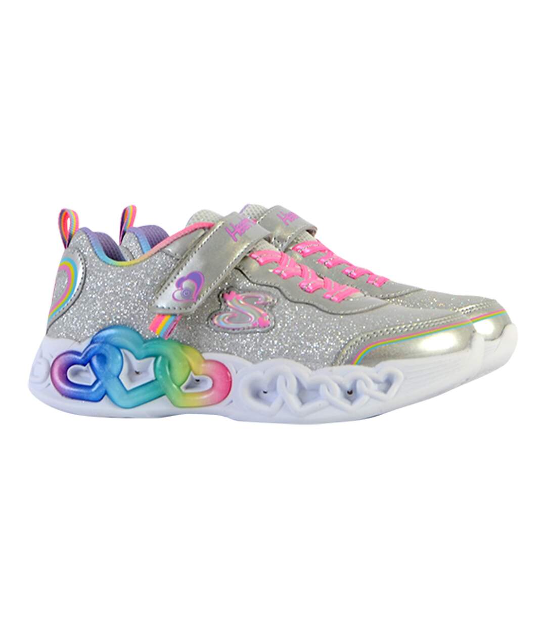Basket Basse à Scratch Skechers Enfant Love Prism-3