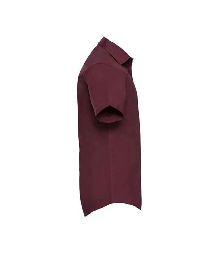 Chemise Homme Bordeaux Sombre Russell Collection